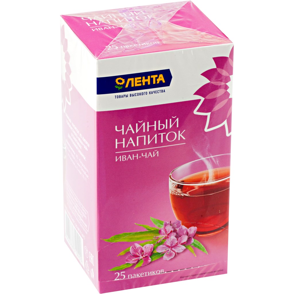 Чайный напиток Лента Иван-чай в пакетиках 1,8 г х 25 шт