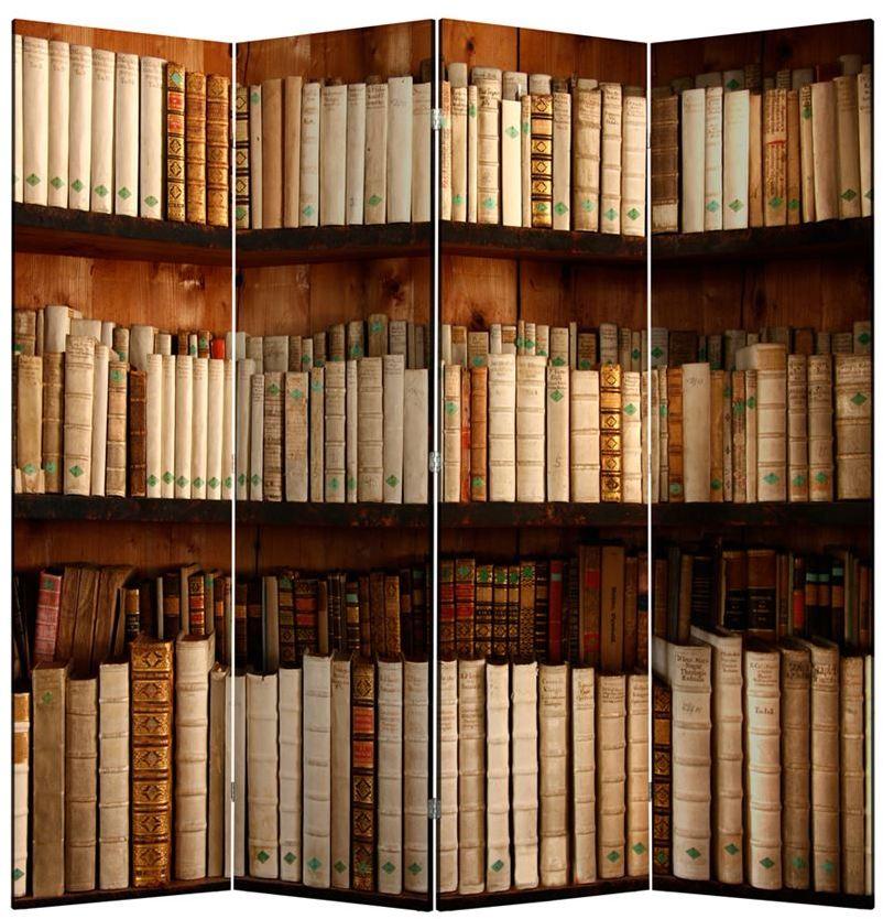 Ширма RB 1705-4 Библиотека 4 панели Рисунок (библиотека)