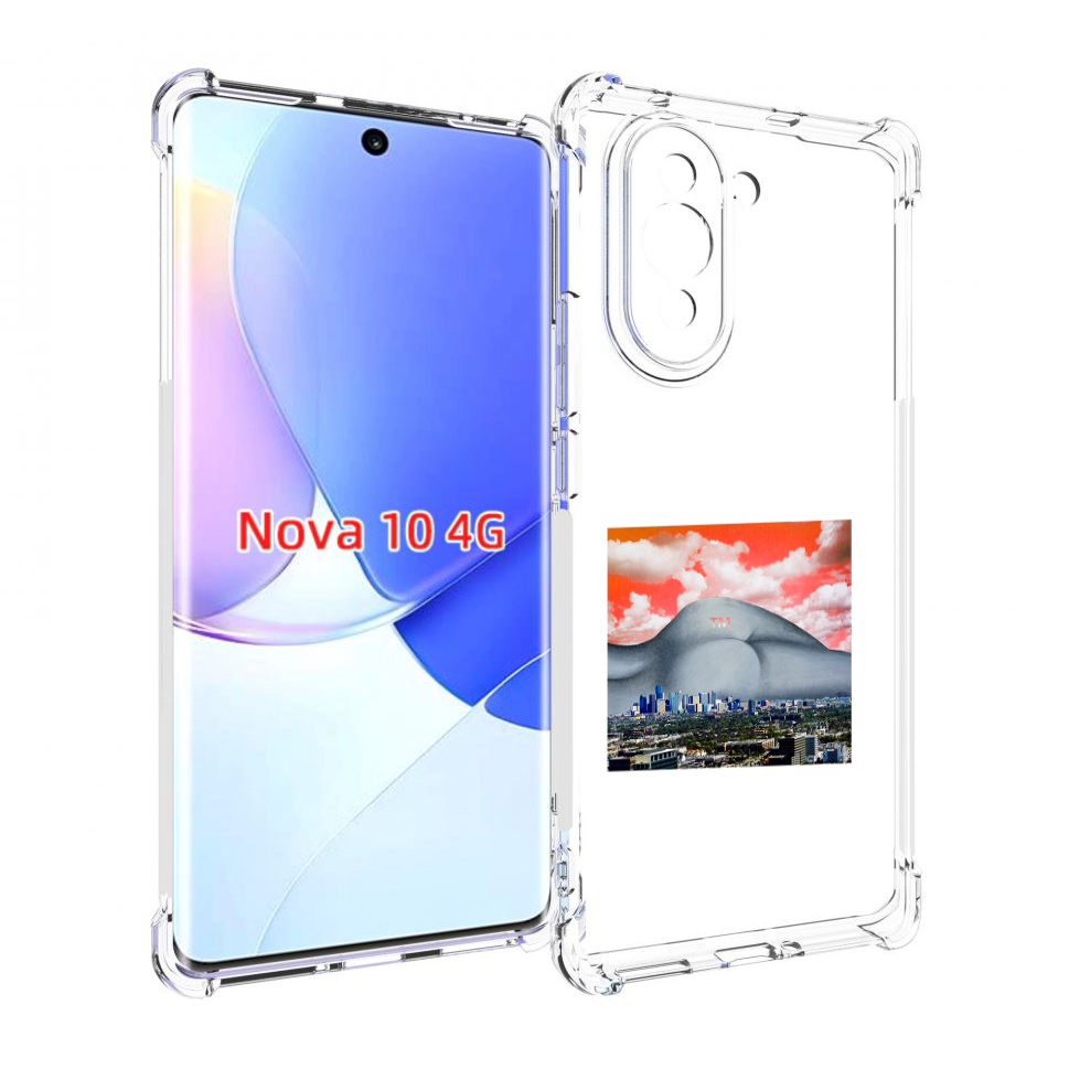 

Чехол MyPads город с девушкой на фоне для Huawei Nova 10, Прозрачный, Tocco