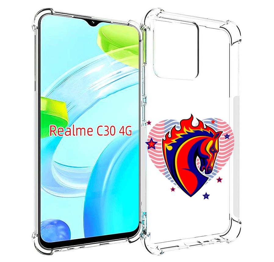 

Чехол MyPads ФК ЦСЛ Лошадь для Realme C30 4G / Narzo 50i Prime, Прозрачный, Tocco