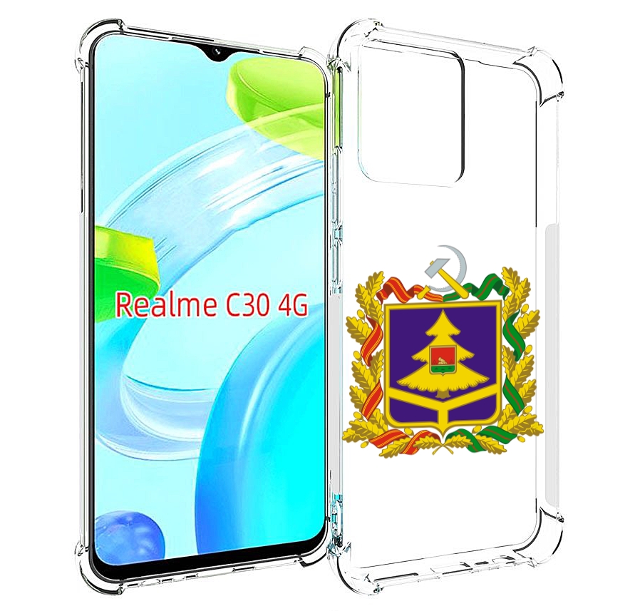 

Чехол MyPads герб-брянскои-области для Realme C30 4G / Narzo 50i Prime, Прозрачный, Tocco