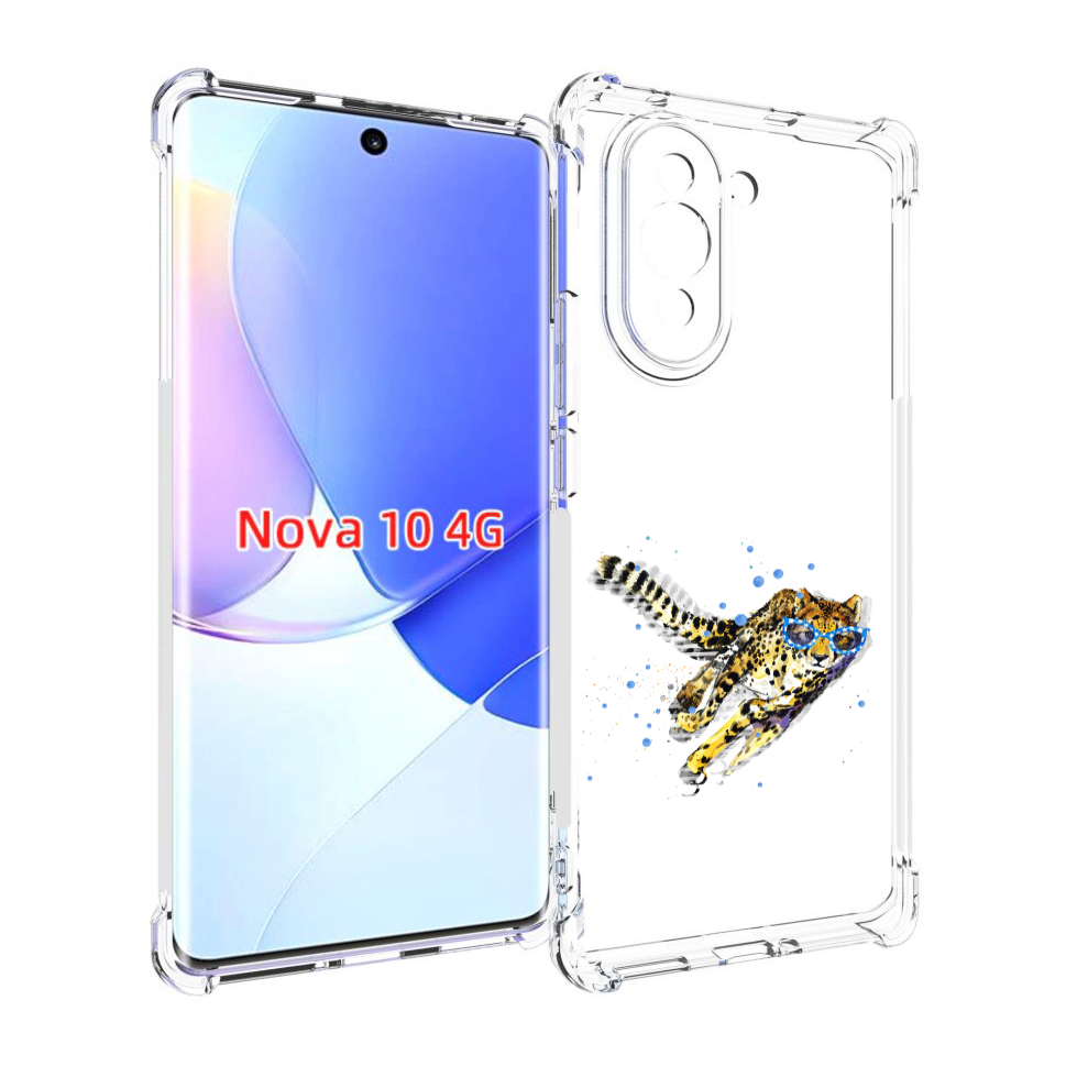 

Чехол MyPads гепард в очках для Huawei Nova 10, Прозрачный, Tocco