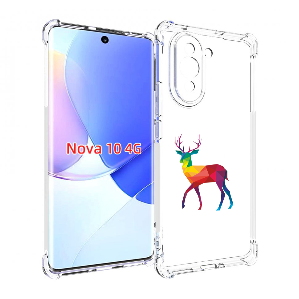 

Чехол MyPads геометрический олень для Huawei Nova 10, Прозрачный, Tocco