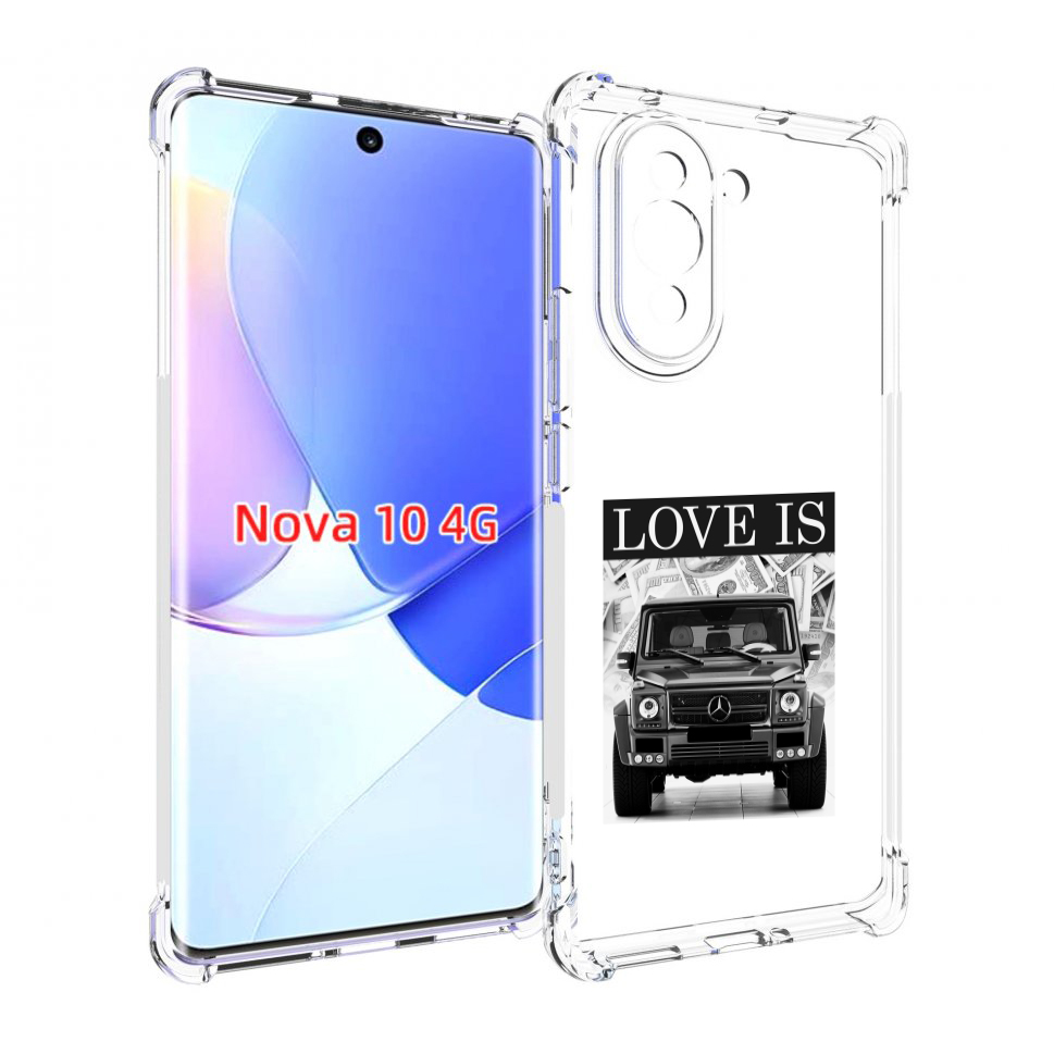 

Чехол MyPads гелик для Huawei Nova 10, Прозрачный, Tocco