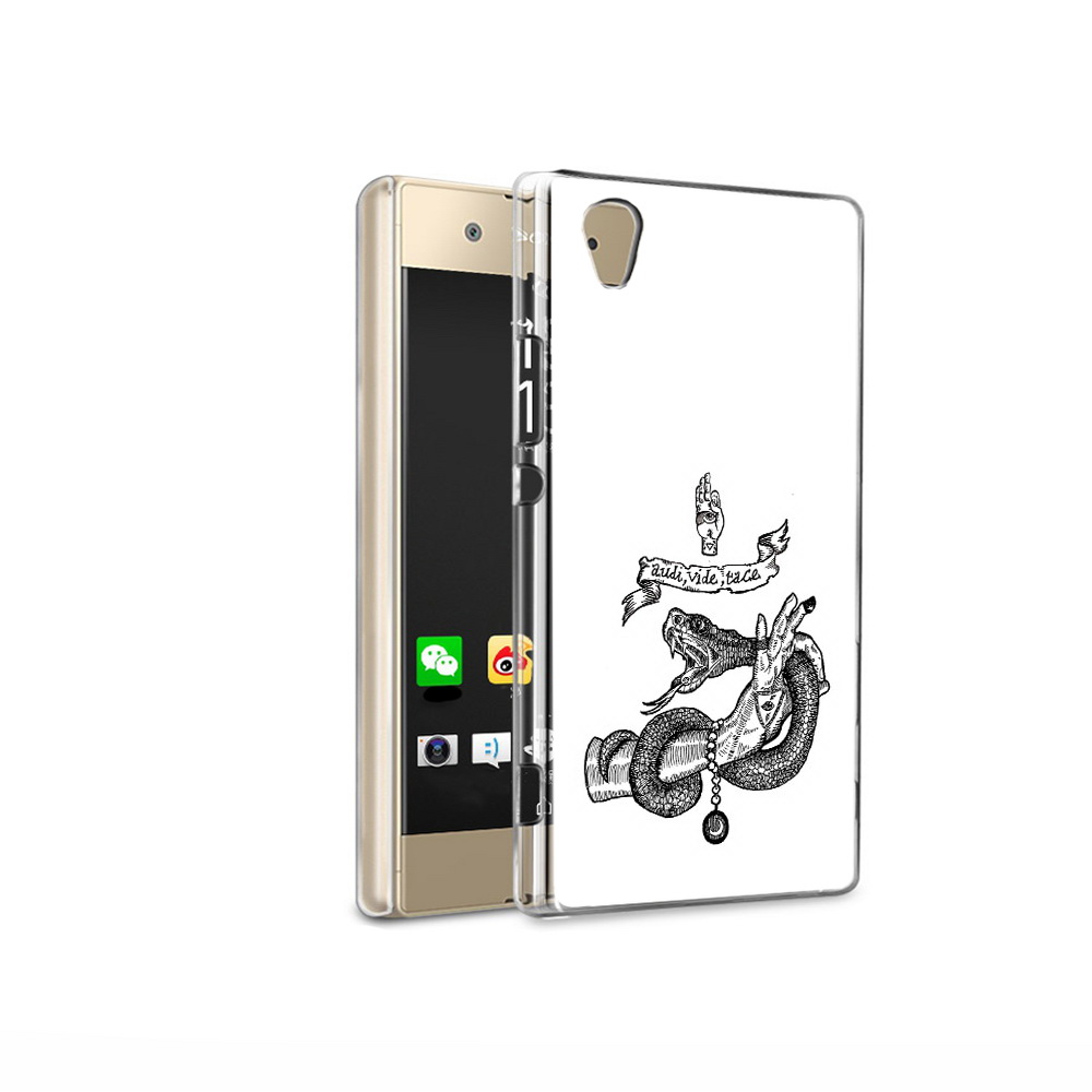 

Чехол MyPads Tocco для Sony Xperia XA1 Ultra змея на руке рисунок (PT67027.252.366), Прозрачный, Tocco