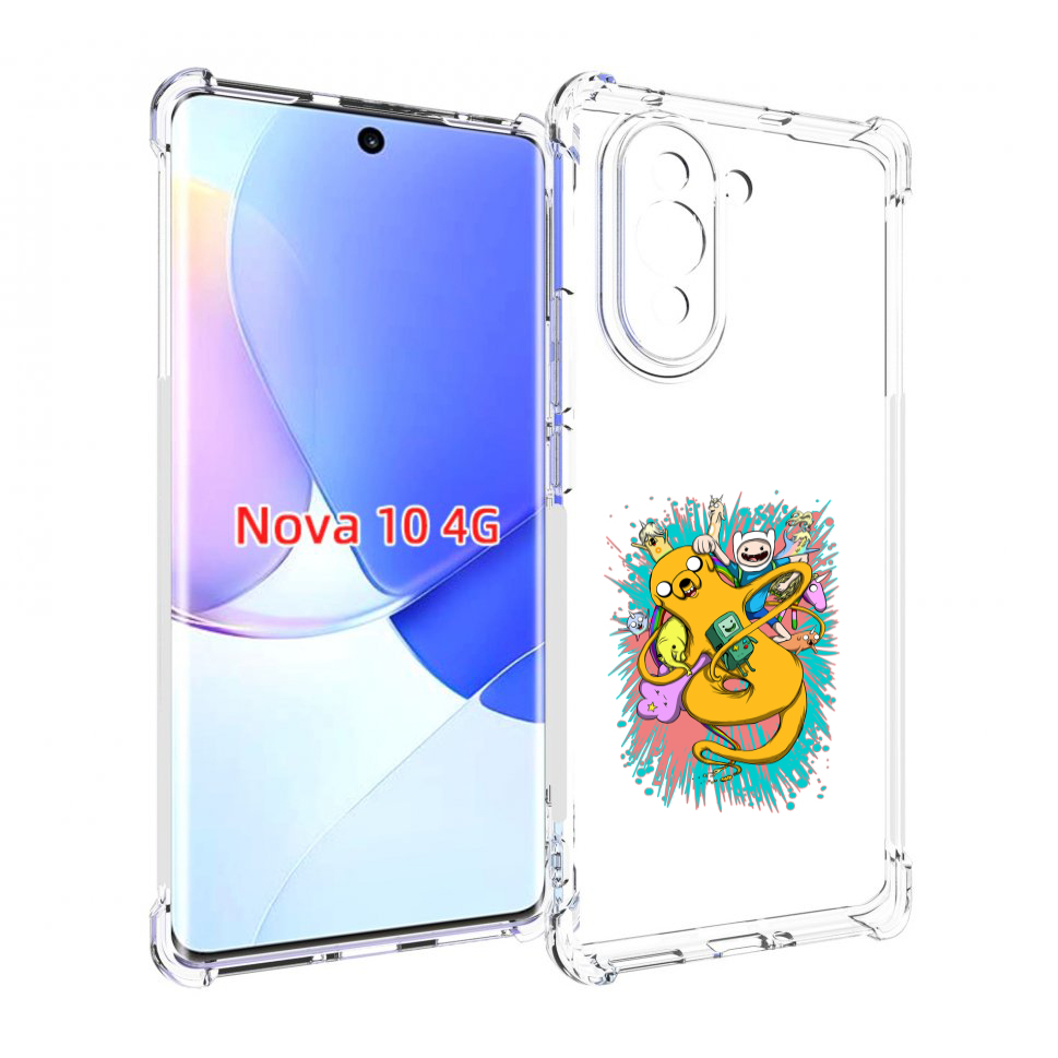 

Чехол MyPads время приключений рисунок для Huawei Nova 10, Прозрачный, Tocco