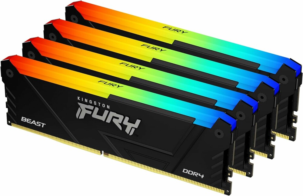 

Оперативная память Kingston FURY Beast RGB KF426C16BB2AK4/12 DDR4, 128GB 2666MHz, FURY Beast