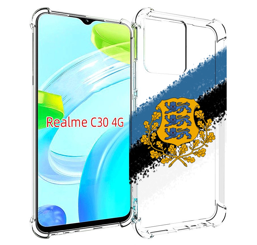 

Чехол MyPads герб флаг эстонии-2 для Realme C30 4G / Narzo 50i Prime, Прозрачный, Tocco