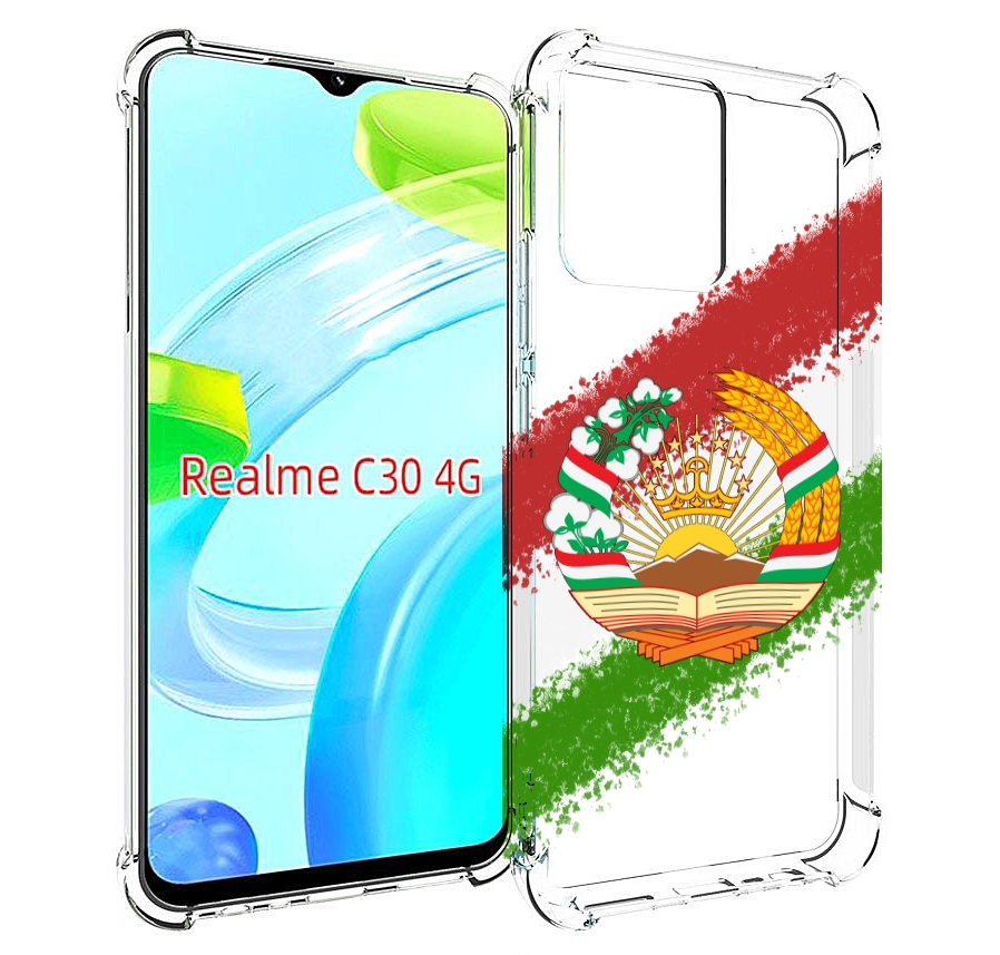 

Чехол MyPads герб флаг Таджикистана для Realme C30 4G / Narzo 50i Prime, Прозрачный, Tocco