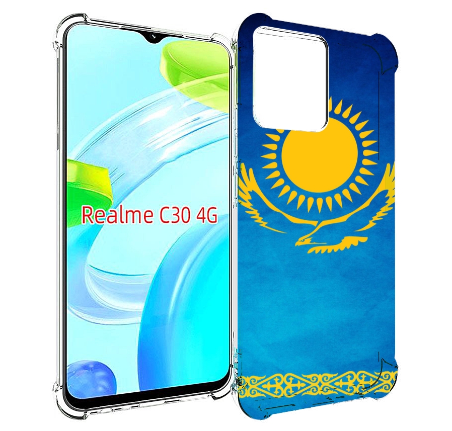 

Чехол MyPads герб и флаг казахстана для Realme C30 4G / Narzo 50i Prime, Прозрачный, Tocco