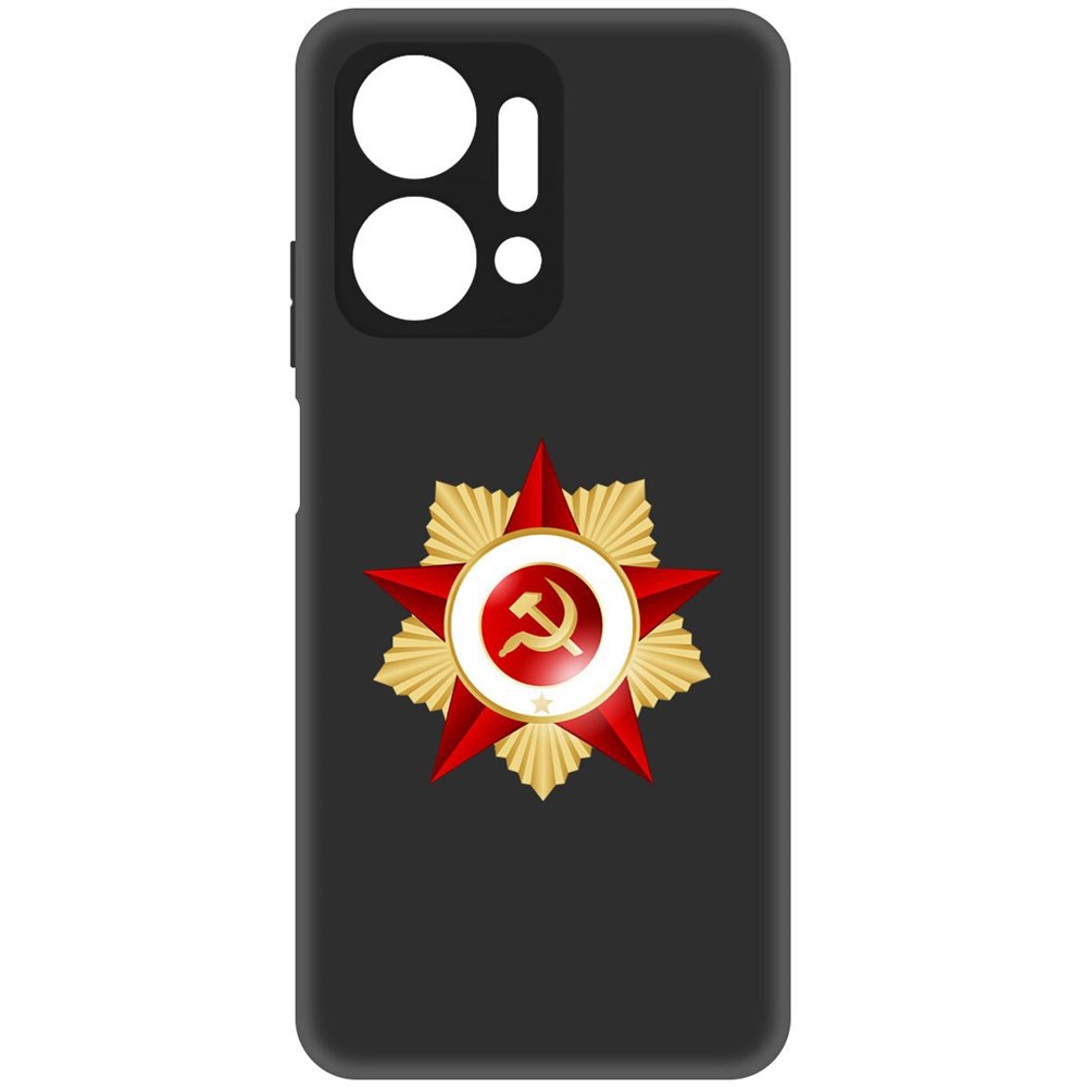 Чехол-накладка Софт Красная Звезда для Honor X7a
