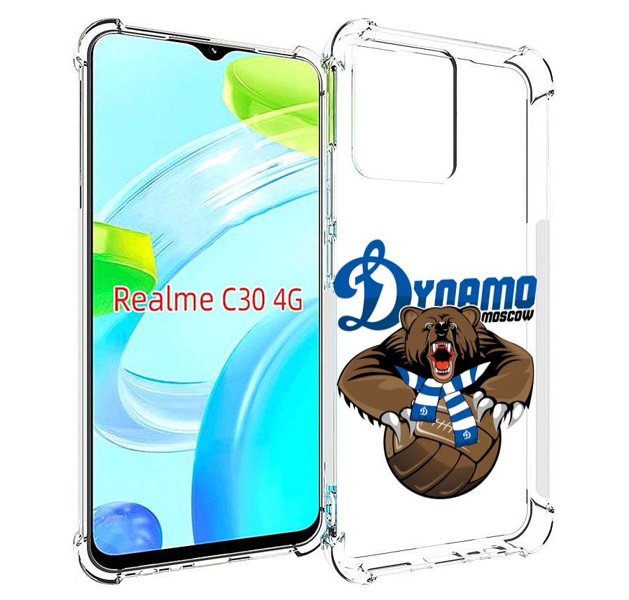 

Чехол MyPads ФК Динамо медведь для Realme C30 4G / Narzo 50i Prime, Прозрачный, Tocco