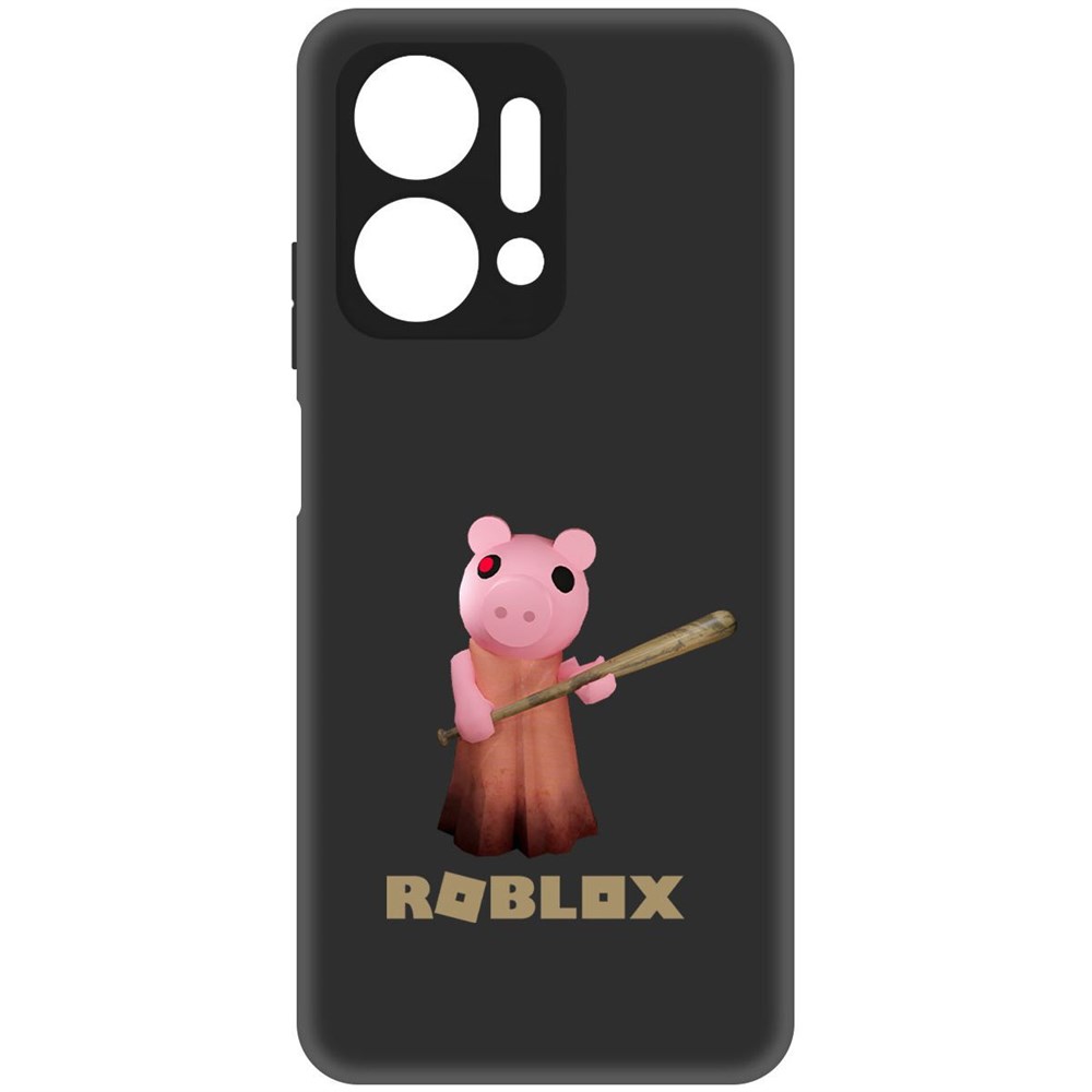 

Чехол-накладка Софт Roblox-Пигги для Honor X7a, Черный