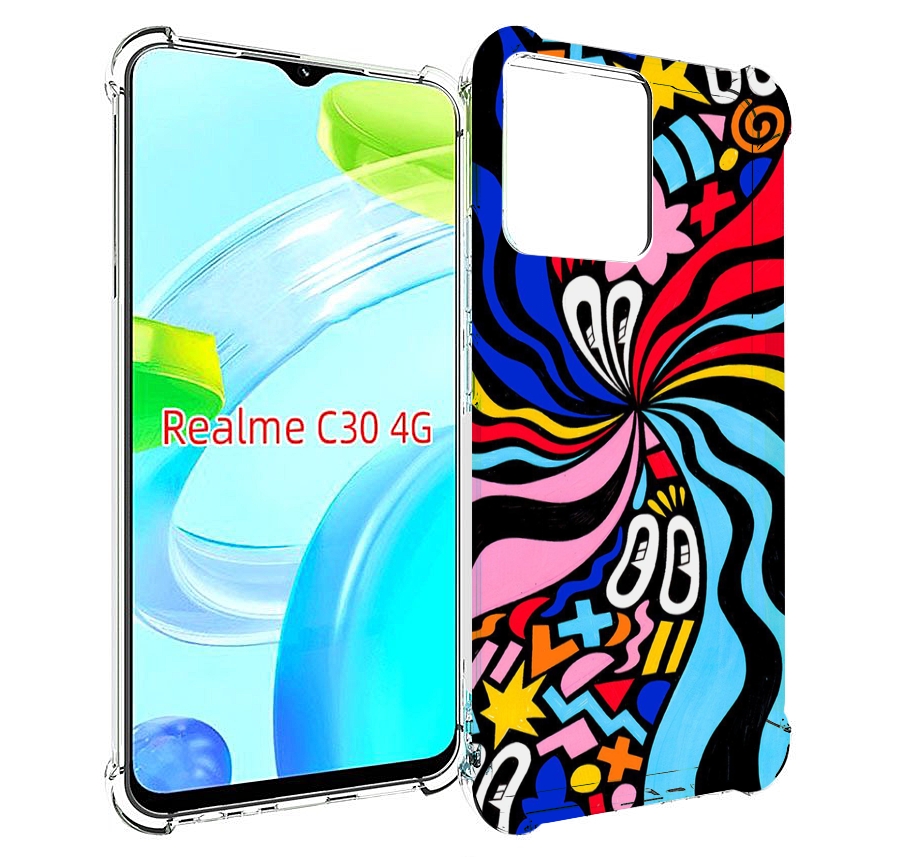 

Чехол MyPads волнистая-абстракция для Realme C30 4G / Narzo 50i Prime, Прозрачный, Tocco