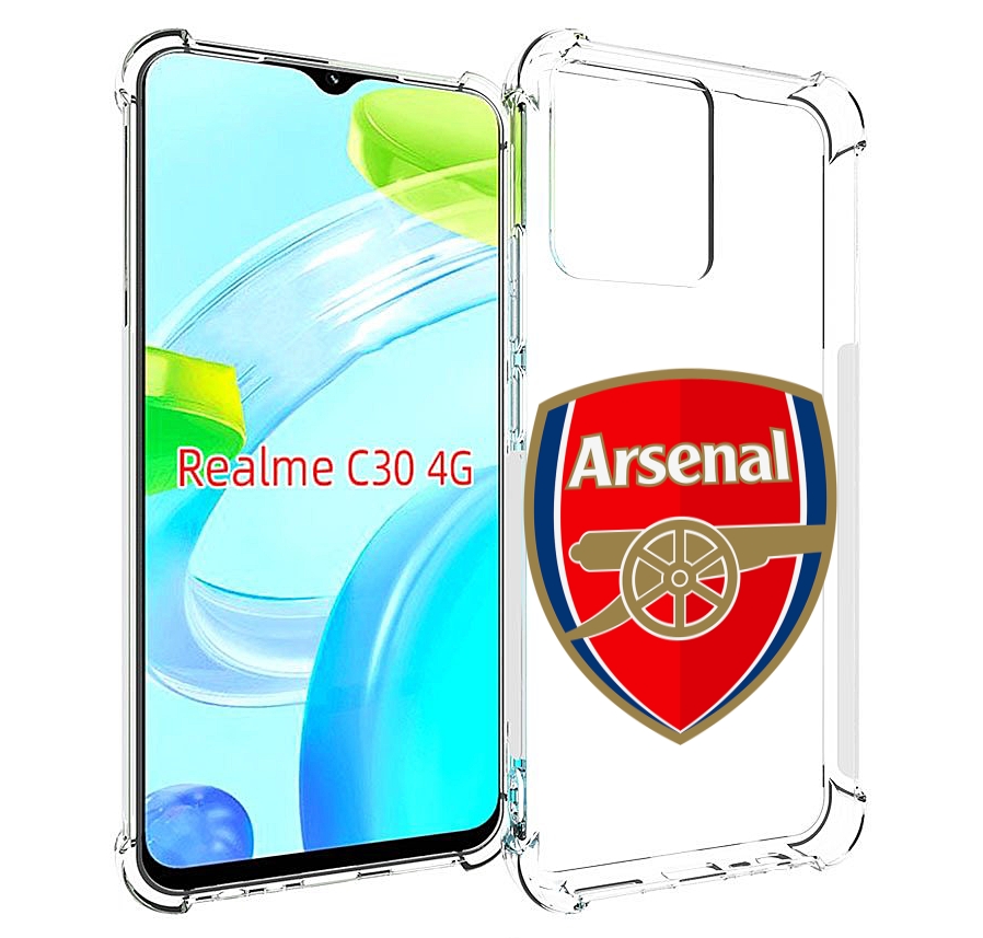 

Чехол MyPads ФК Арсенал логотип для Realme C30 4G / Narzo 50i Prime, Прозрачный, Tocco