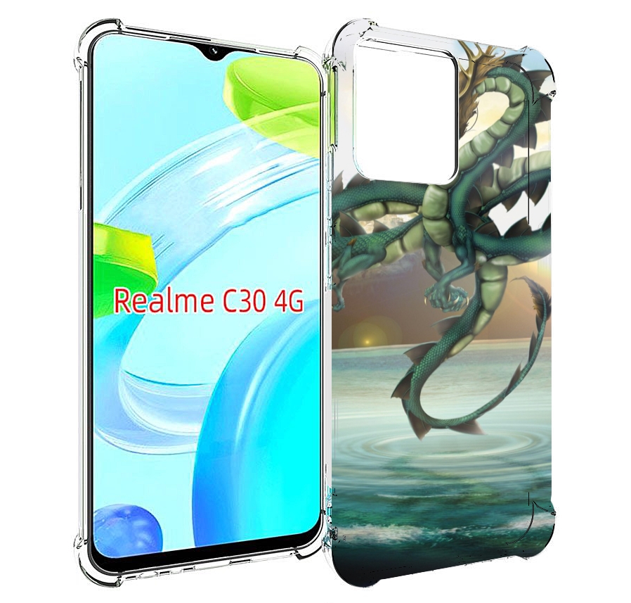 

Чехол MyPads водяной-дракон для Realme C30 4G / Narzo 50i Prime, Прозрачный, Tocco