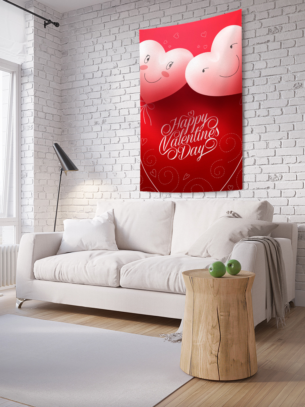 

Вертикальное фотопанно на стену JoyArty С днем влюбленных 150x200 см, С днем влюбленных