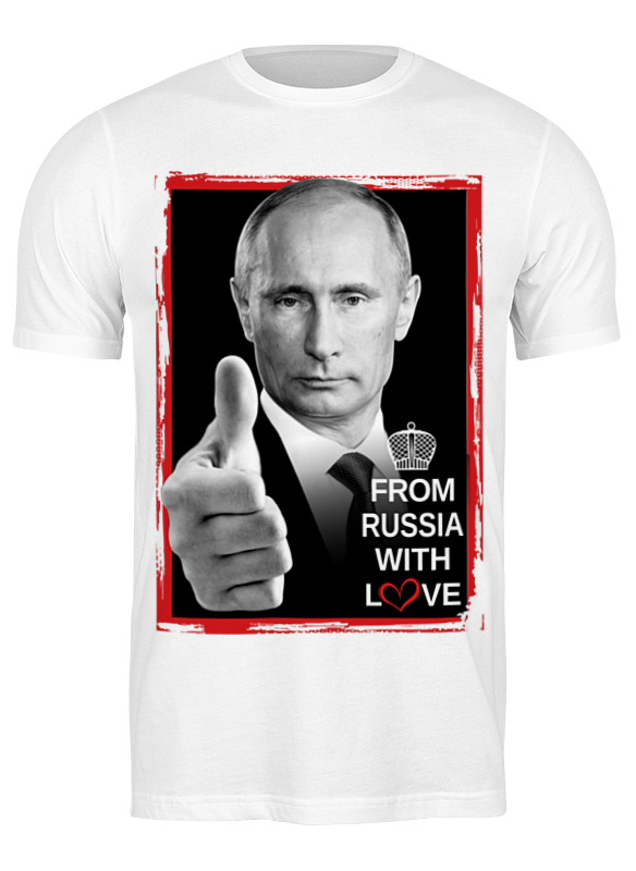 

Футболка мужская Printio Putin design 3454710 белая M, Белый, Putin design 3454710