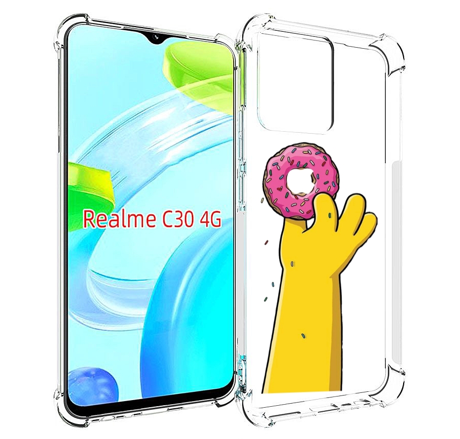 

Чехол MyPads вкусный-пончик для Realme C30 4G / Narzo 50i Prime, Прозрачный, Tocco