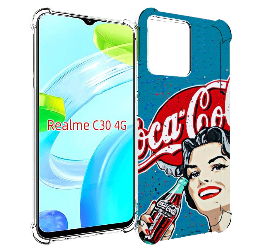 

Чехол MyPads вкусная кола картинка для Realme C30 4G / Narzo 50i Prime, Прозрачный, Tocco