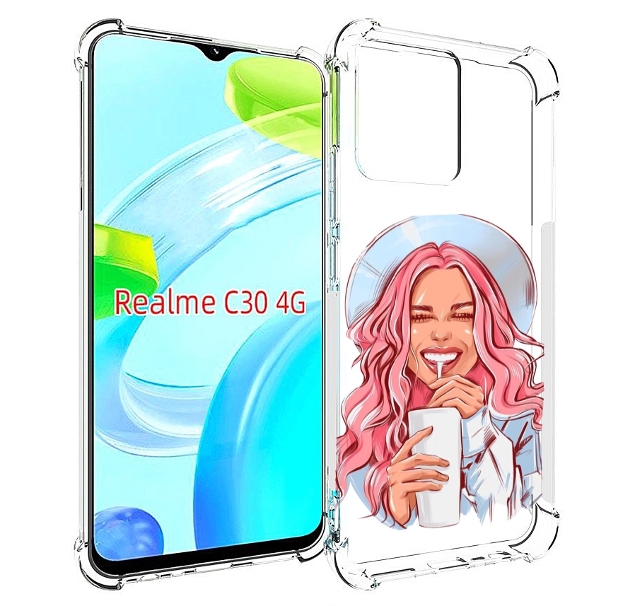 

Чехол MyPads веселая-девушка-модель женский для Realme C30 4G / Narzo 50i Prime, Прозрачный, Tocco