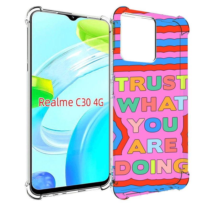 

Чехол MyPads верь-в-то-что-ты-делаешь для Realme C30 4G / Narzo 50i Prime, Прозрачный, Tocco