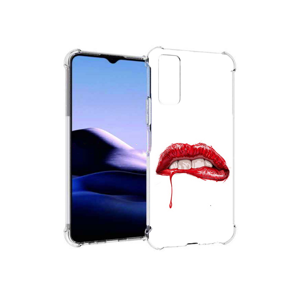 

Чехол MyPads Tocco для Vivo Y20 яркие красные губы (PT154038.379.706), Прозрачный, Tocco