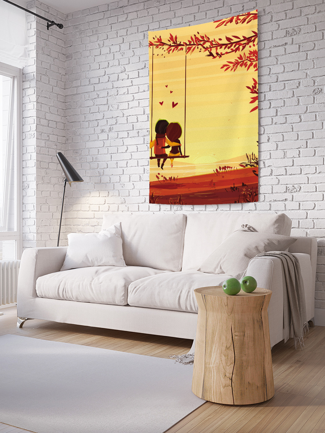 

Вертикальное фотопанно на стену JoyArty Две половинки 150x200 см, Две половинки