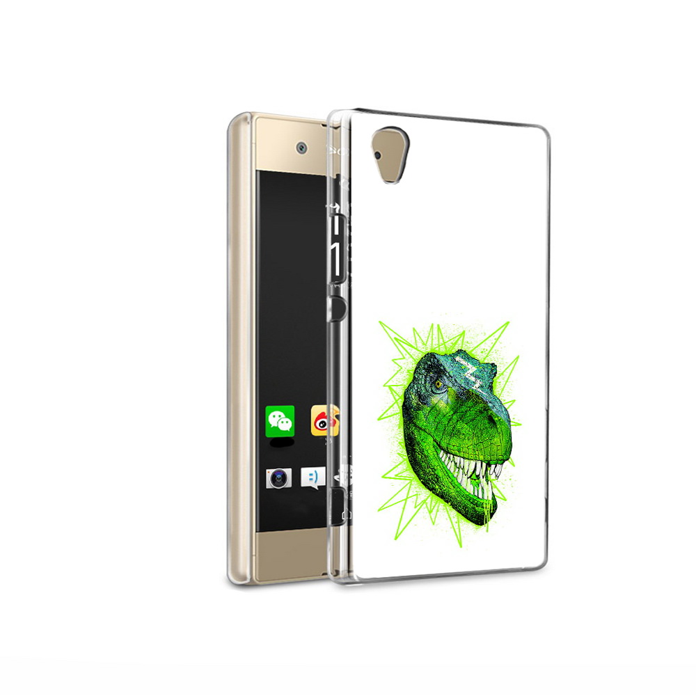 

Чехол MyPads Tocco для Sony Xperia XA1 Ultra зеленый динозавр (PT67027.252.358), Прозрачный, Tocco