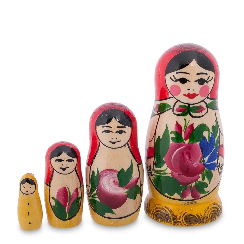 

Матрешка 4-кукольная (Семеновская) МР-10/ 2 113-703048, Разноцветный