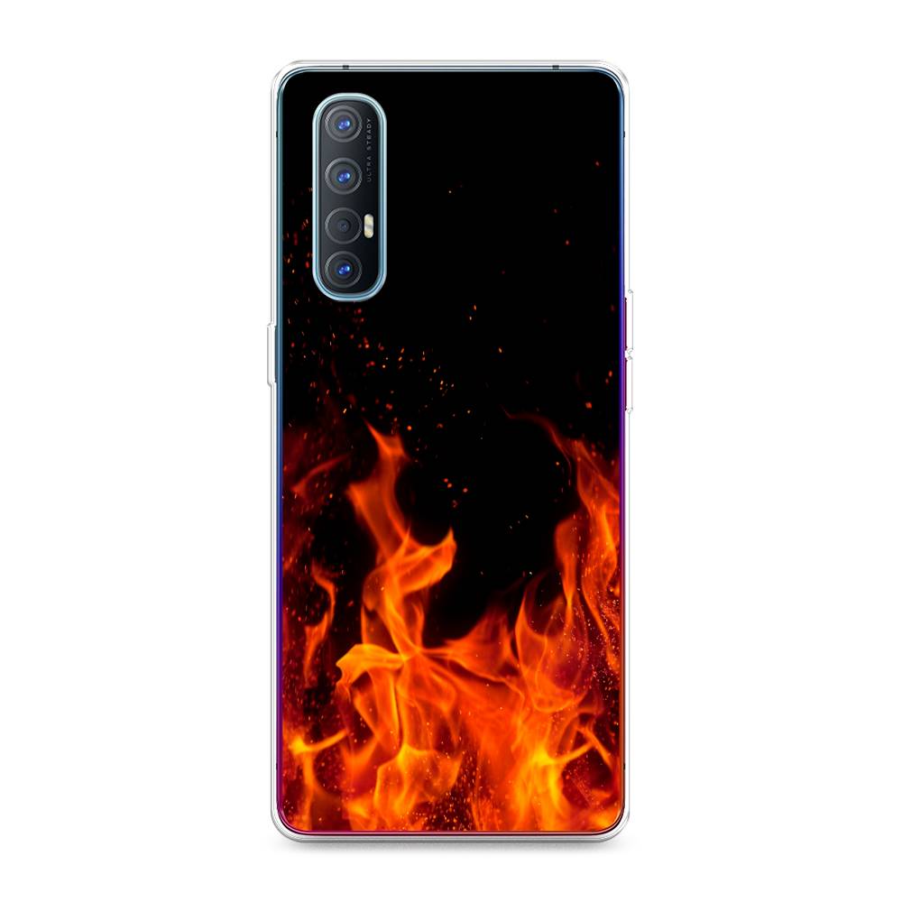 

Чехол Awog на Oppo Reno 3 Pro "Все в огне", Разноцветный, 252550-4