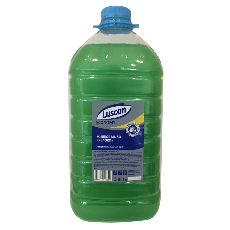 Жидкое мыло Luscan Яблоко, 5 л жидкое мыло для рук фруктовый микс septivit premium 5л