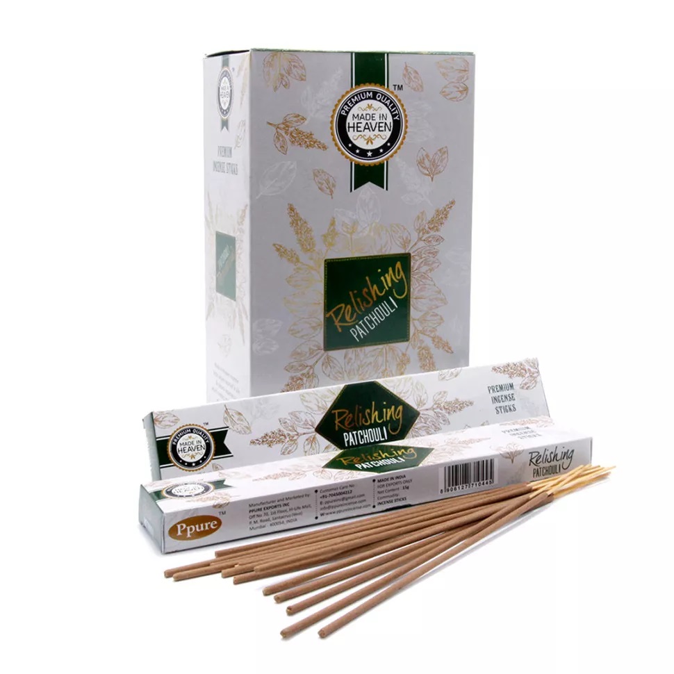 

Благовония Ppure Made In Heaven 15гр Relishing Patchouli аромапалочки 7 чакр уп-12шт