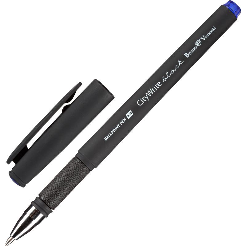 

Ручка шариковая CityWrite.BLACK 1.0мм, СИНЯЯ 20-0015