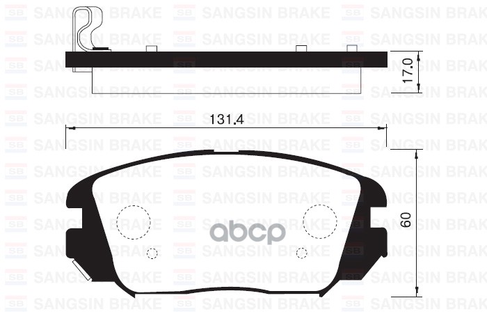 

Тормозные колодки Sangsin brake передние SP1182