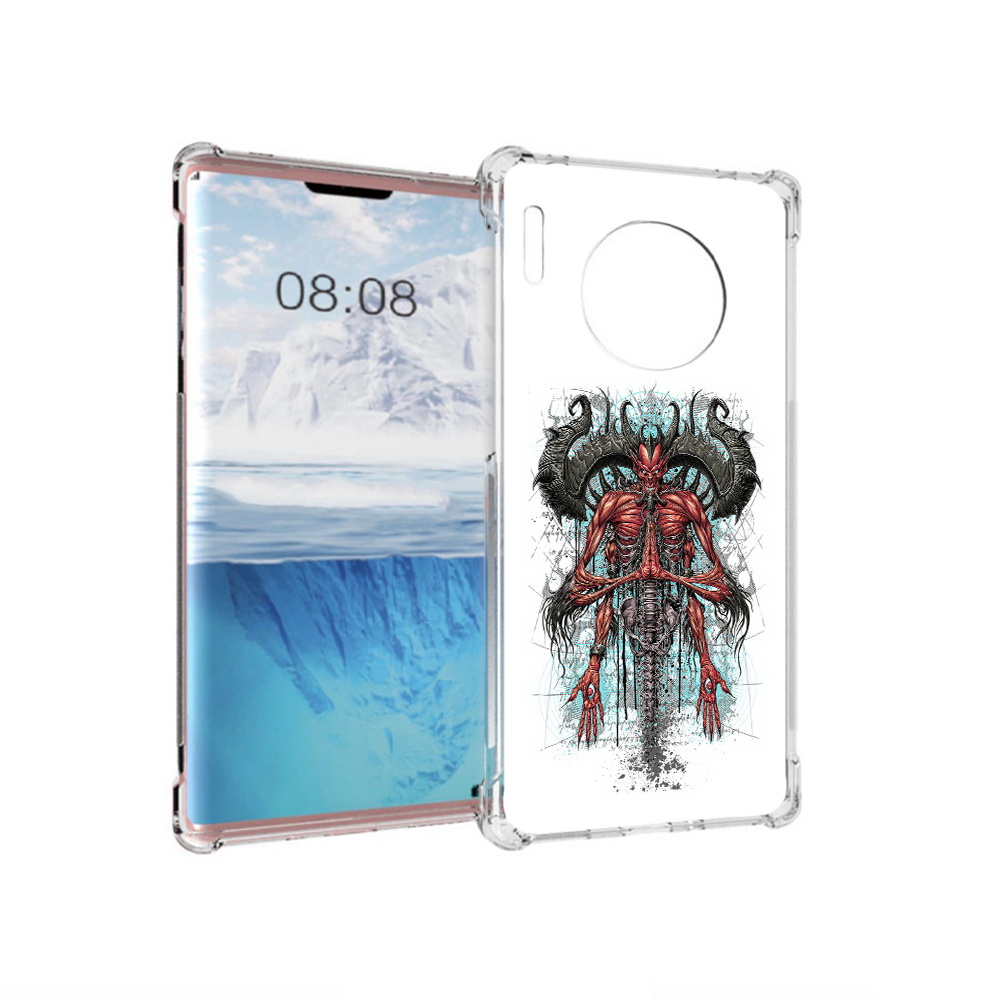 

Чехол MyPads Tocco для Huawei Mate 30 Pro дьявол, Прозрачный, Tocco