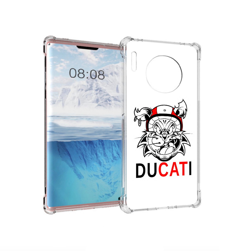 

Чехол MyPads Tocco для Huawei Mate 30 Pro дукати, Прозрачный, Tocco