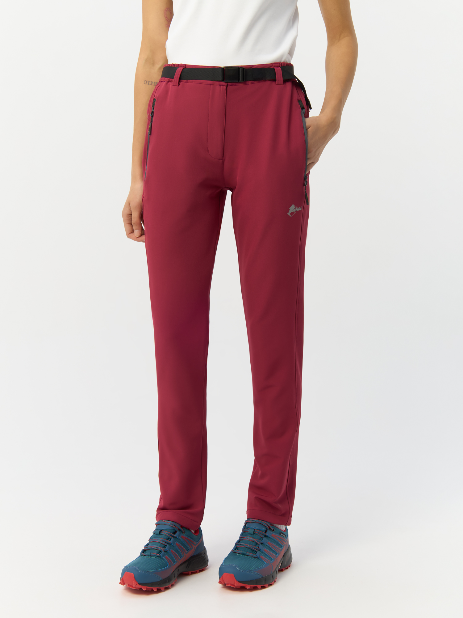 Спортивные брюки женские Ande Falcade W16023 бордовые 50 IT