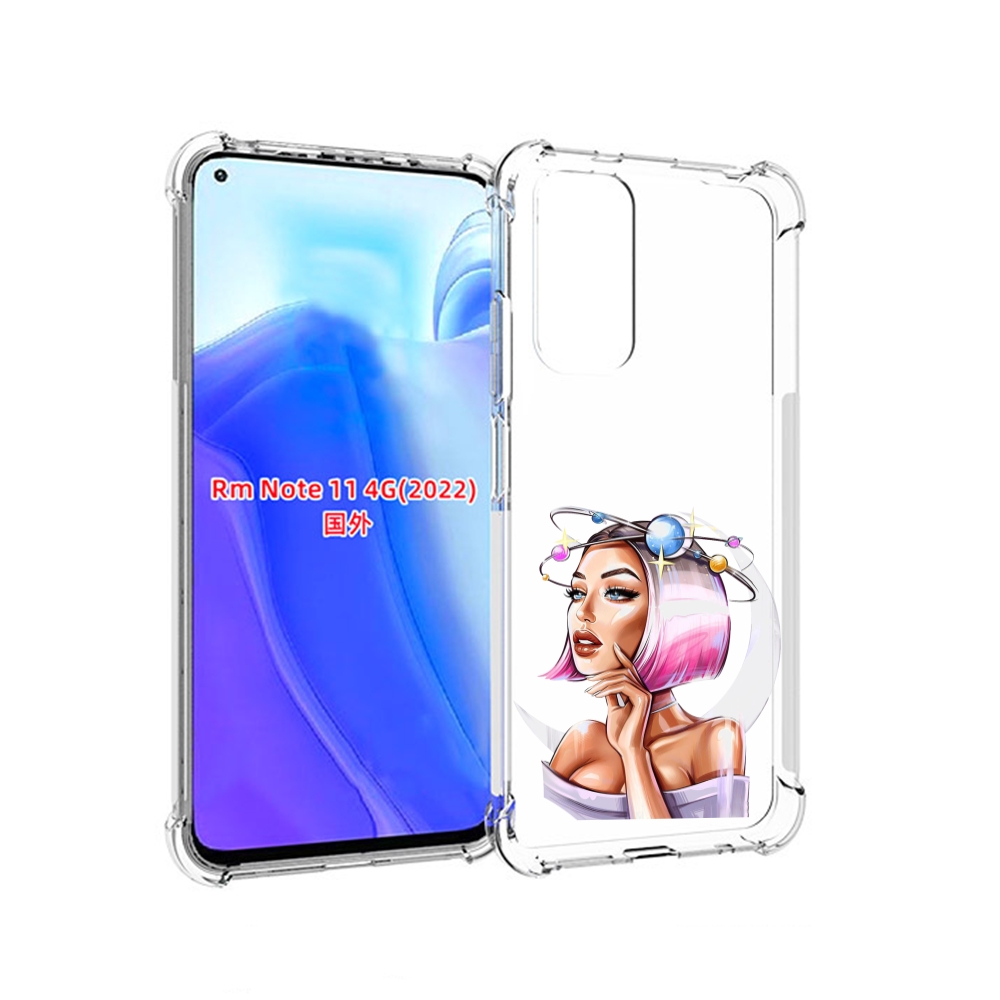 

Чехол MyPads девушка-с-планетами-на-голове женский для Xiaomi Redmi Note 11 4G ( Глобал, Tocco