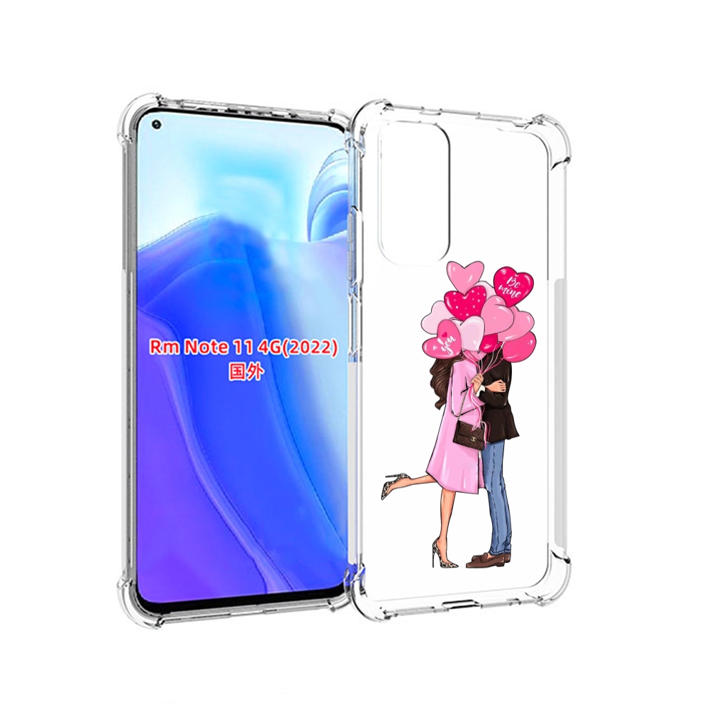 

Чехол MyPads девушка-с-парнем-сердечки женский для Xiaomi Redmi Note 11 4G ( Глобальная, Tocco