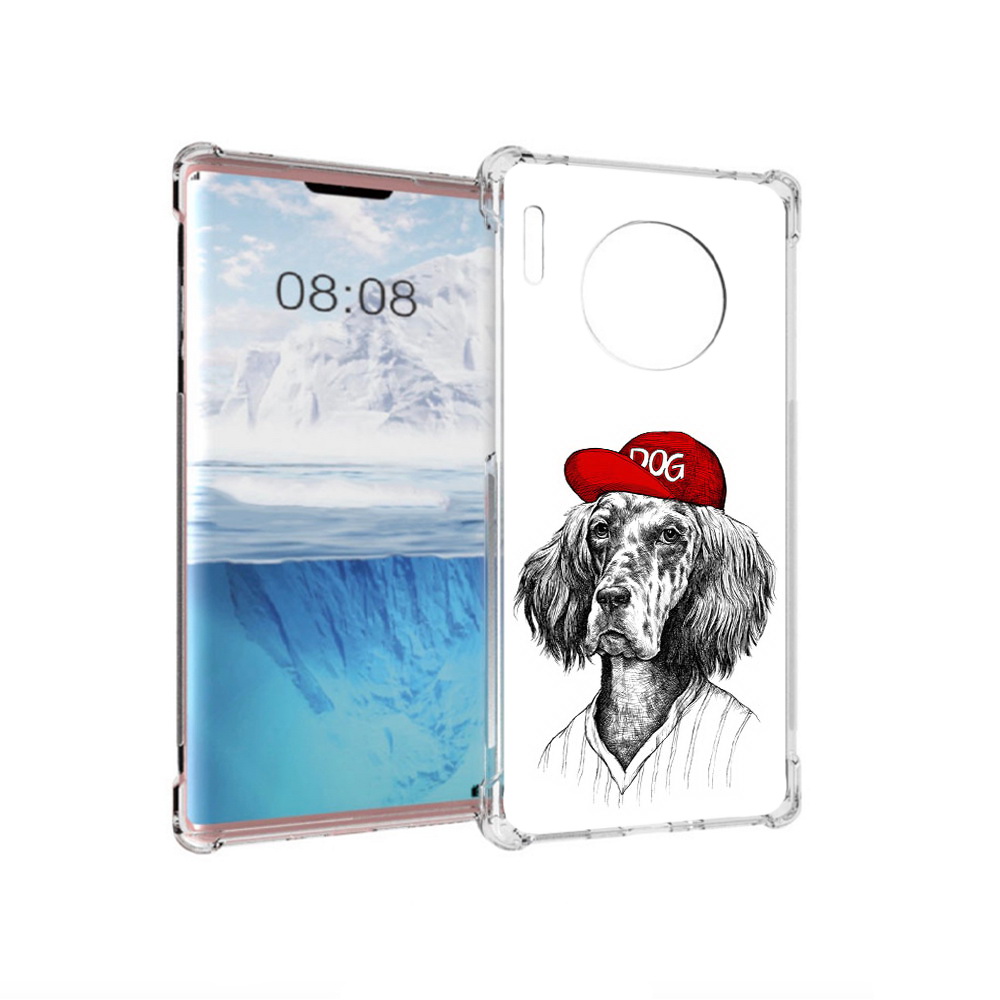 

Чехол MyPads Tocco для Huawei Mate 30 Pro дог, Прозрачный, Tocco