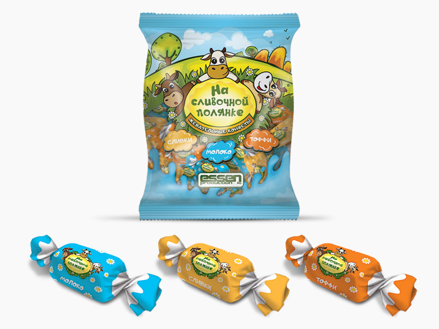 

Конфеты жевательные Essen на сливочной полянке 200 г