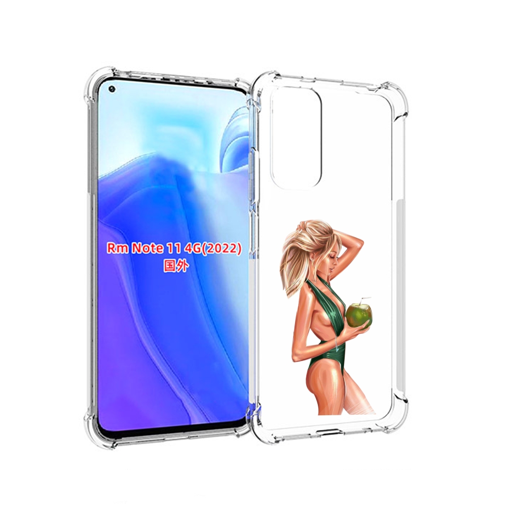 

Чехол MyPads девушка-с-кокосом-в-зеленом-купальнике женский для Xiaomi Redmi Note 11 4G, Tocco