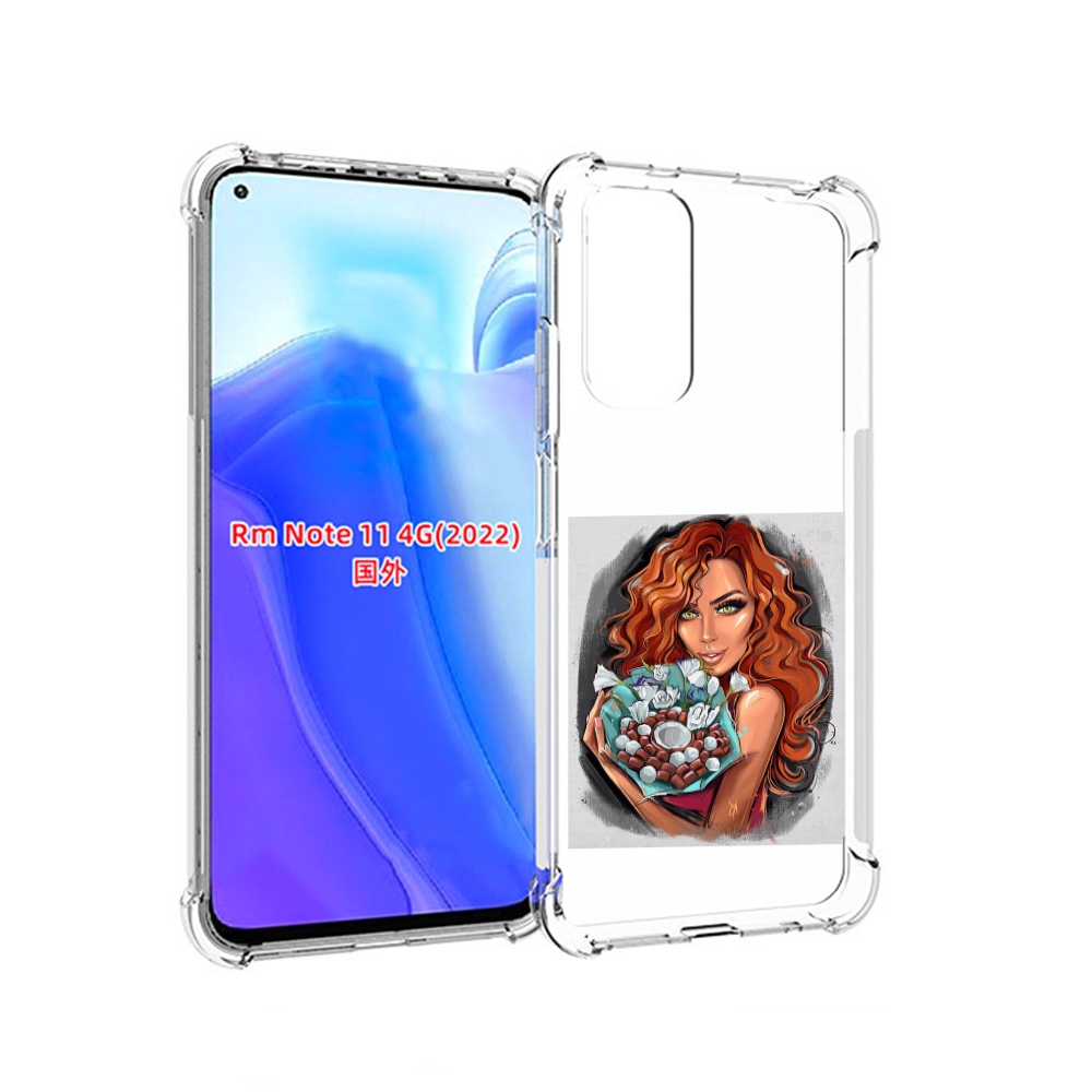 

Чехол MyPads девушка-с-кокосовым-букетом женский для Xiaomi Redmi Note 11 4G ( Глобальн, Tocco