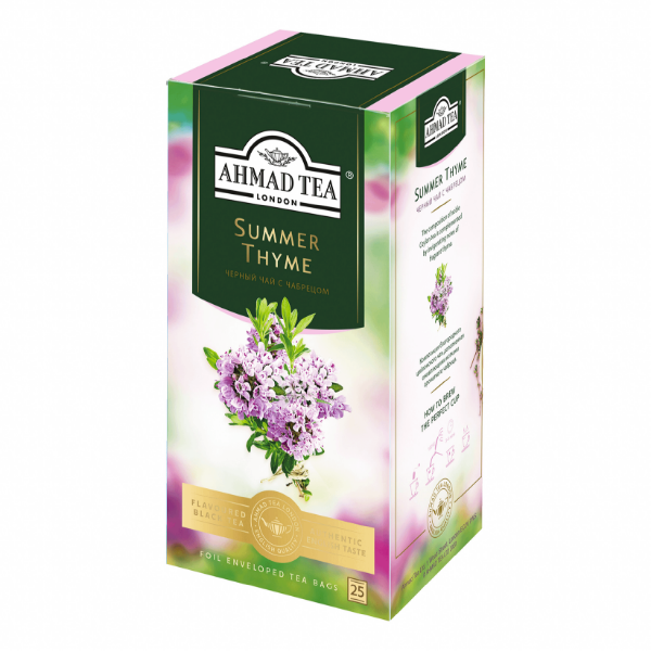 

Чай черный Ahmad Tea Summer Thyme Летний чабрец в пакетиках 2 г 25 шт