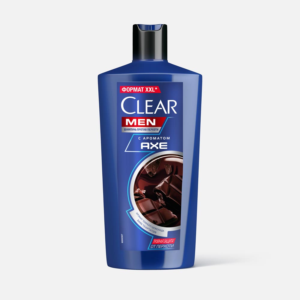 Шампунь Clear для мужчин, против перхоти, с ароматом тёмного шоколада, 650 мл шампунь детокс clear ежедневный против перхоти 400 мл