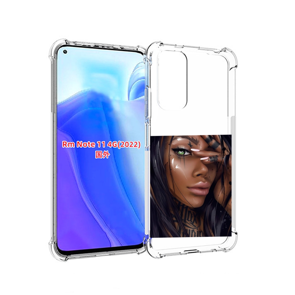 

Чехол MyPads девушка-с-зелеными-глазами-яркими для Xiaomi Redmi Note 11 4G ( Глобальная, Tocco
