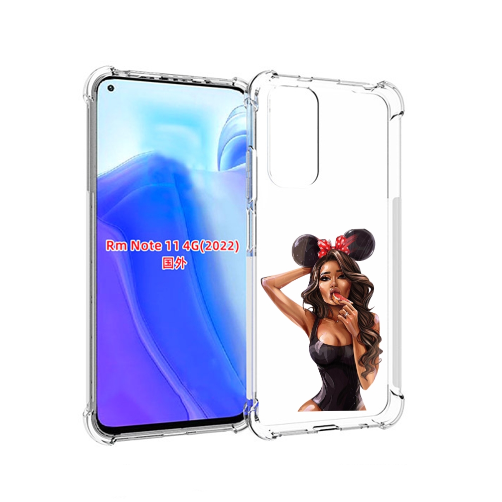 

Чехол MyPads девушка-с-грейпфрутом женский для Xiaomi Redmi Note 11 4G ( Глобальная вер, Tocco
