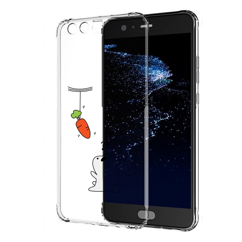 

Чехол бампер MyPads морковка детский для Huawei P10 Plus противо, Прозрачный, Tocco
