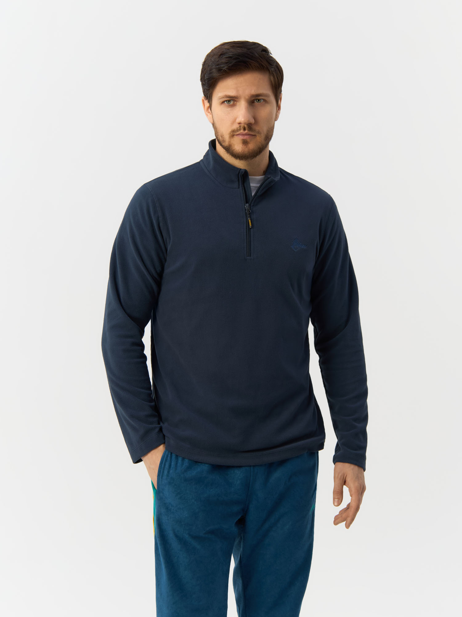 Толстовка мужская Ande Jupiter Fleece M32001 тёмно-синяя L 1238₽